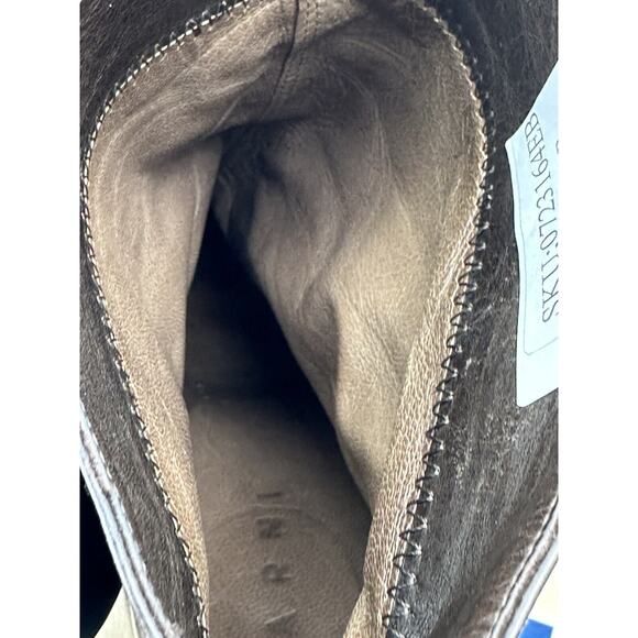 MARNI Leather Brown Pointed Toe Platform Pumps Heels ITALY Sz 38 Fit US 8 - Picture 13 of 14